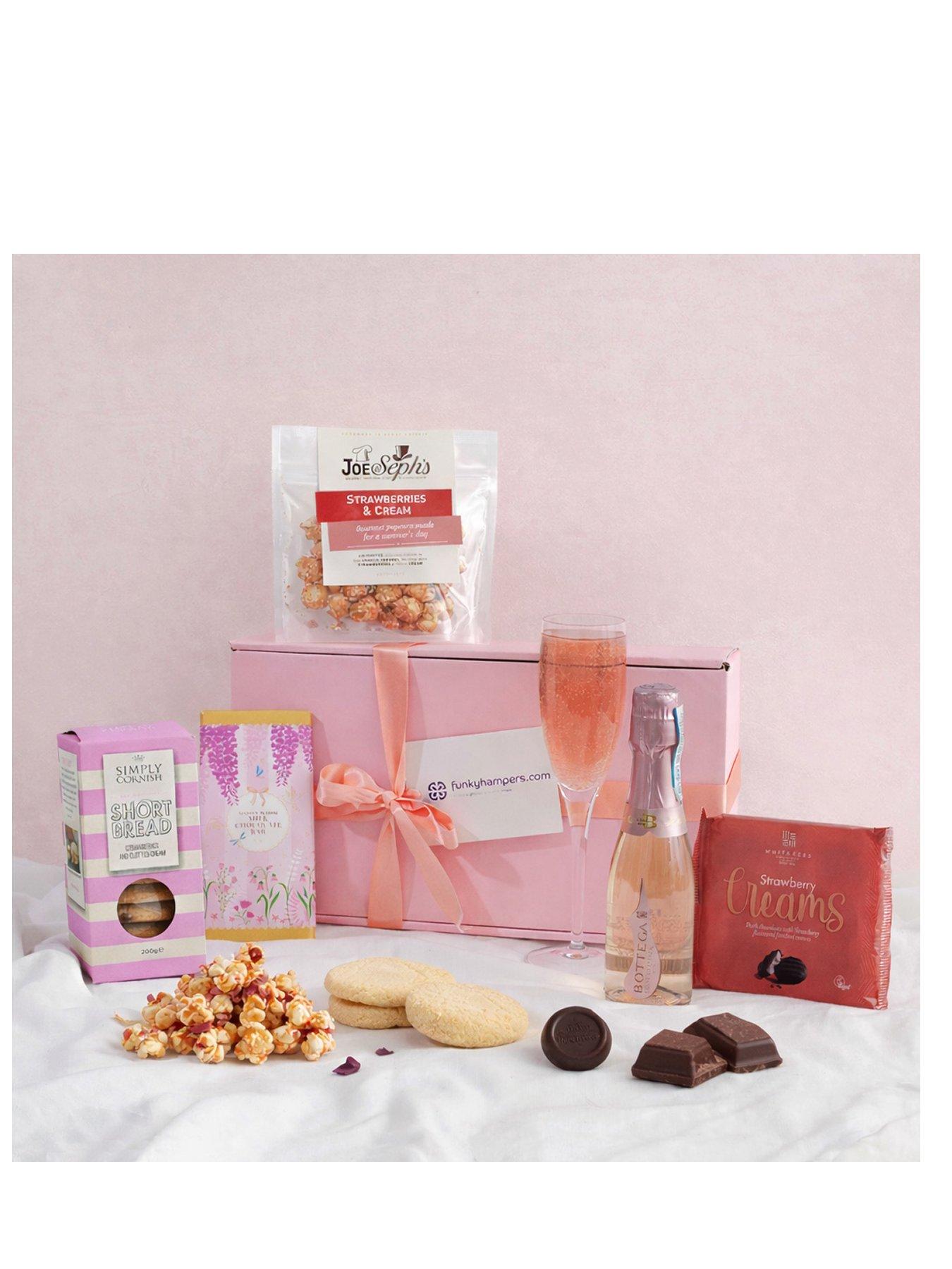 Funky Hampers Strawberries & Cream Prosecco Gift Box