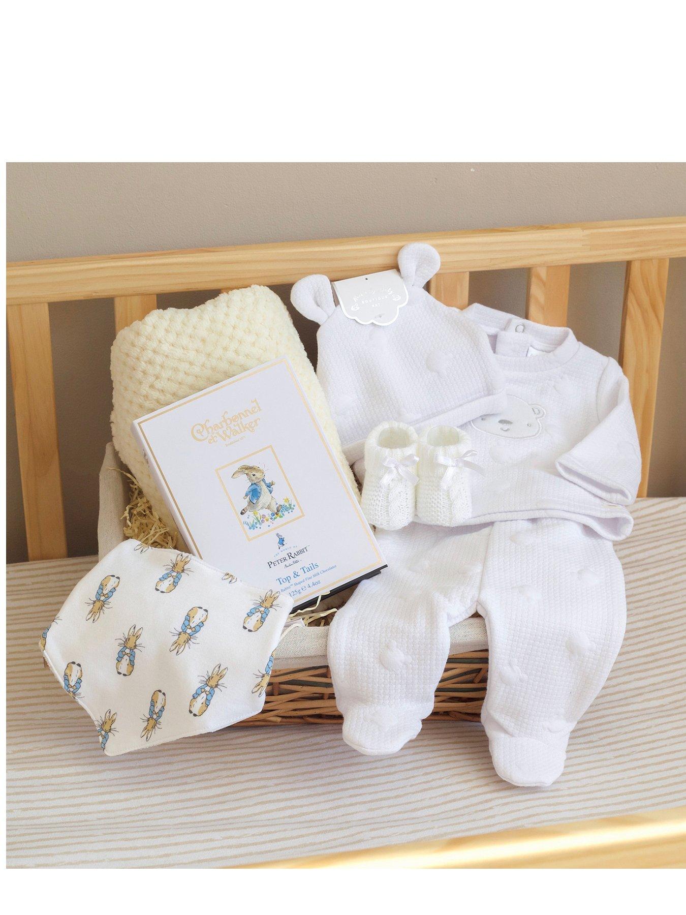 Funky Hampers Luxury Peter Rabbit New Baby Gift Hamper