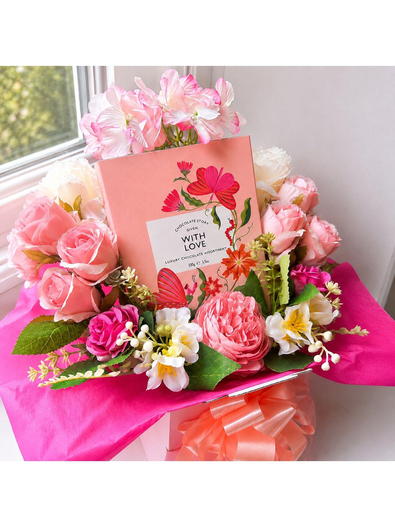 Image 2 of 4 of Funky Hampers Raspberry Cosmo Chocolate Bouquet