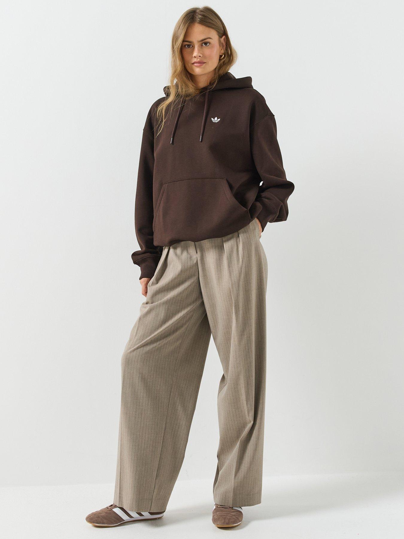 Image 5 of 6 of adidas Originals Womens Ess Oversized Hoodie - Brown