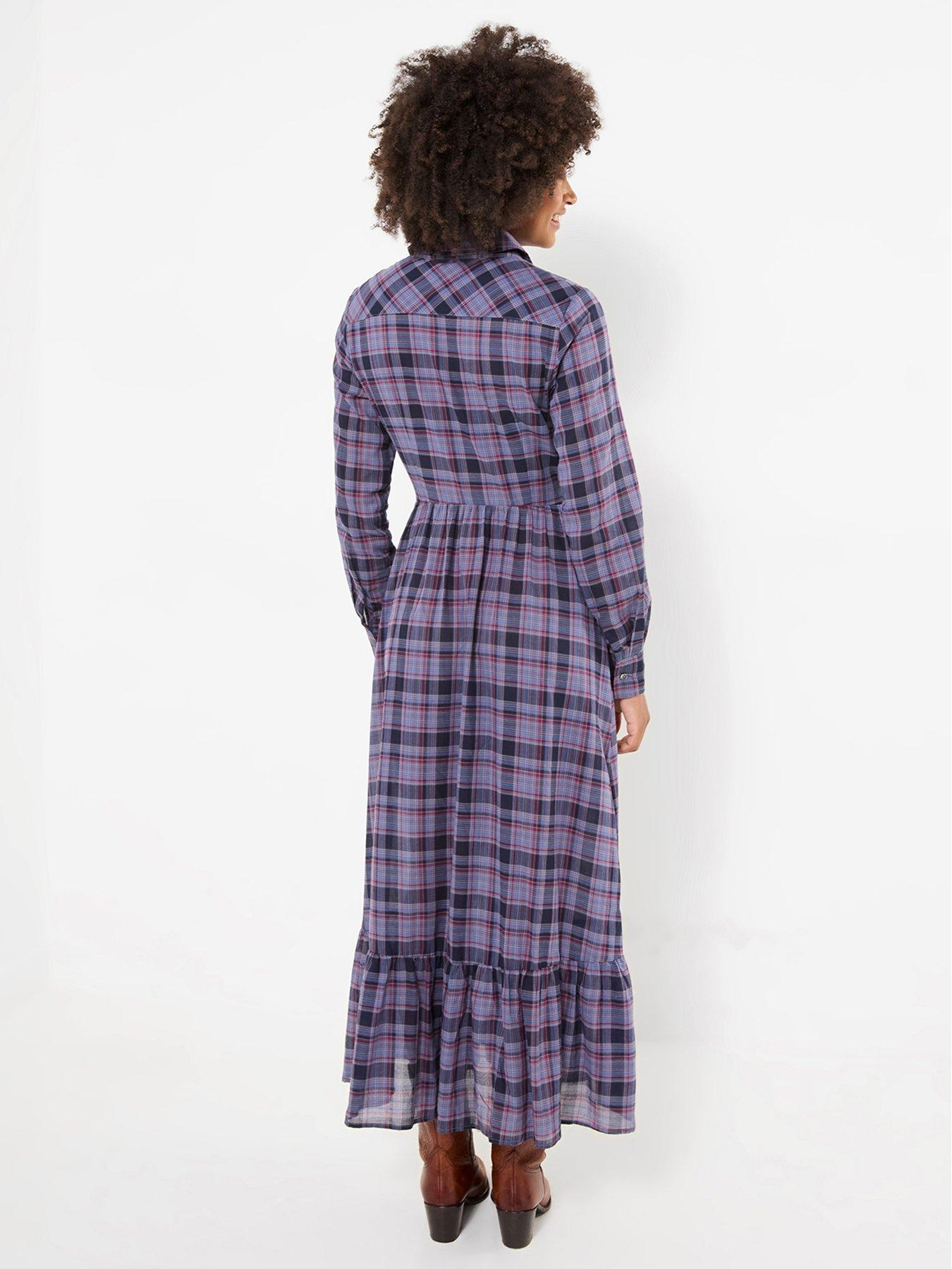 Image 2 of 7 of Joe Browns Western Check Button Through Maxi Dress