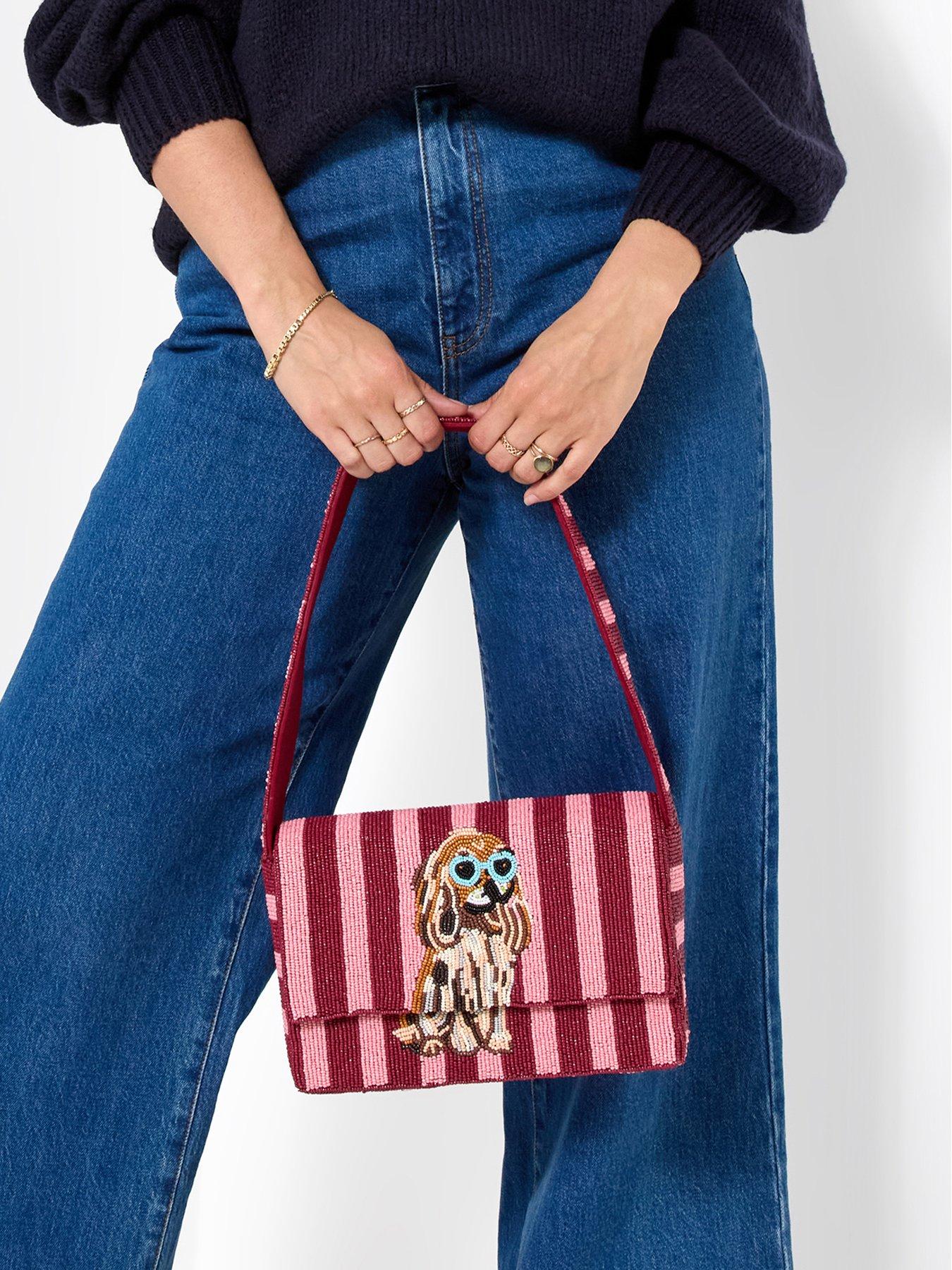 Image 2 of 4 of Joe Browns Playful Pup Beaded Shoulder Bag