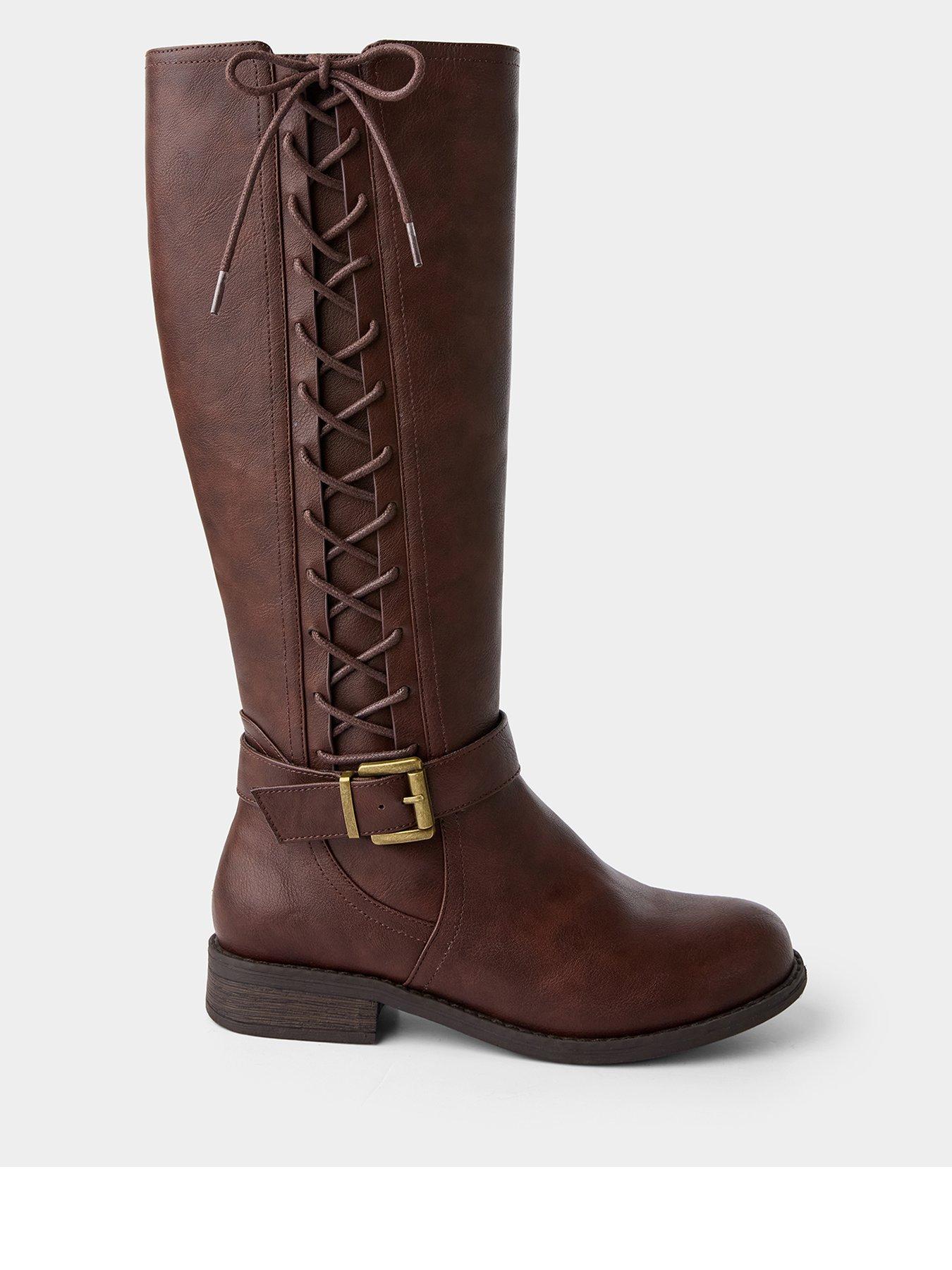 Image 1 of 7 of Joe Browns Laces Up Knee High Boots