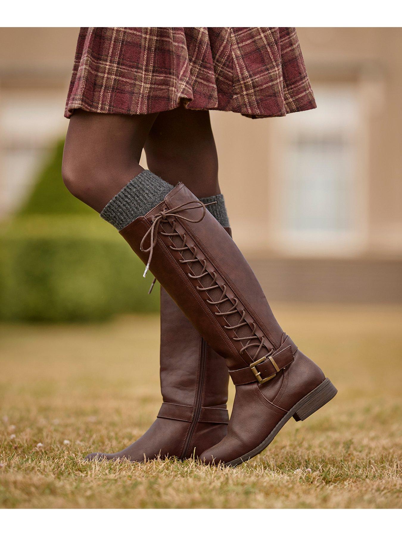 Image 7 of 7 of Joe Browns Laces Up Knee High Boots