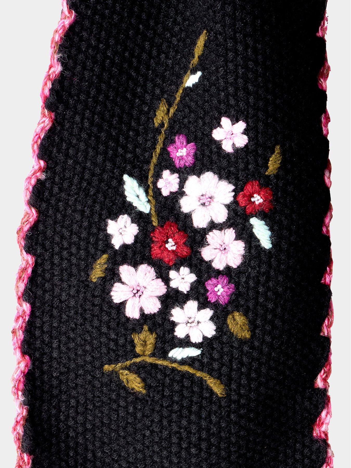 Image 2 of 2 of Joe Browns Pretty Floral Embroidered Knit Scarf