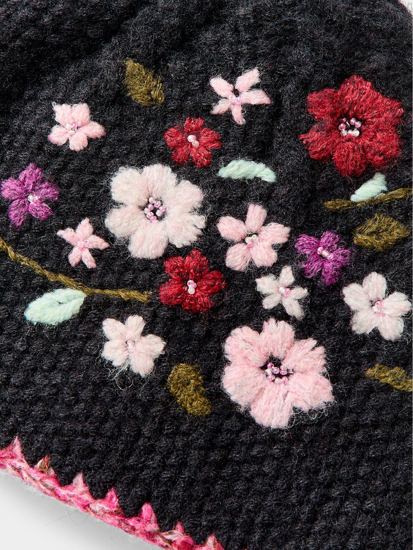 Image 2 of 2 of Joe Browns Pretty Floral Embroidered Knit Hat