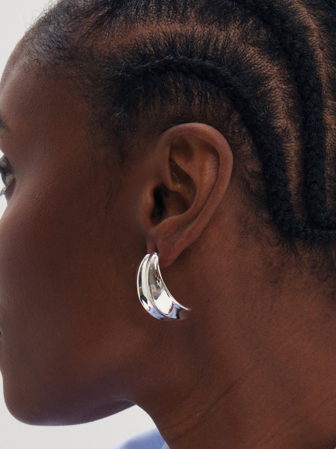 Image 2 of 3 of Inicio Silver Statement Studs