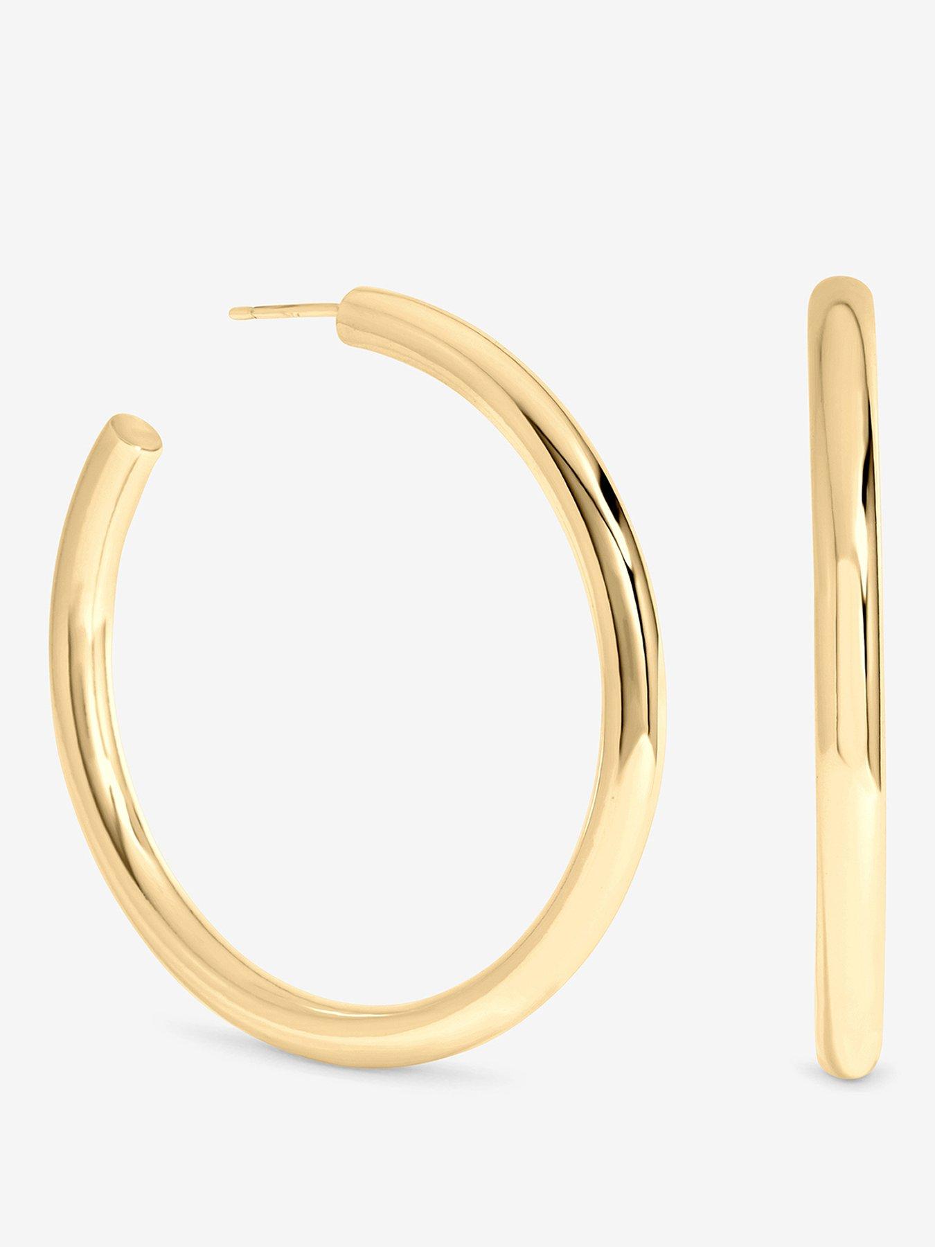 Inicio Gold Chubby Large Hoop Earrings