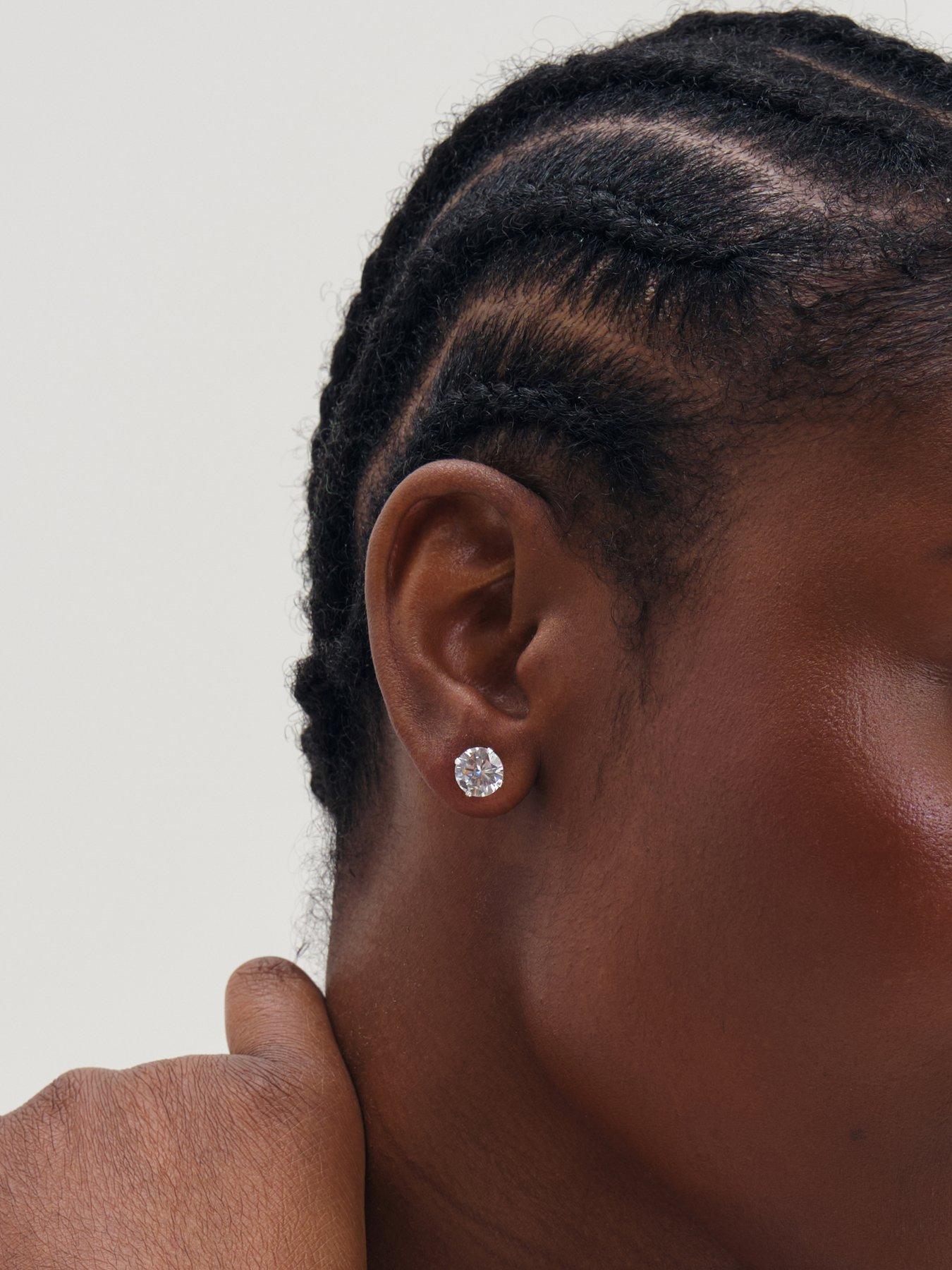 Image 2 of 3 of Simply Silver 925 Sterling Silver 10mm Brilliant Round Stud Earrings