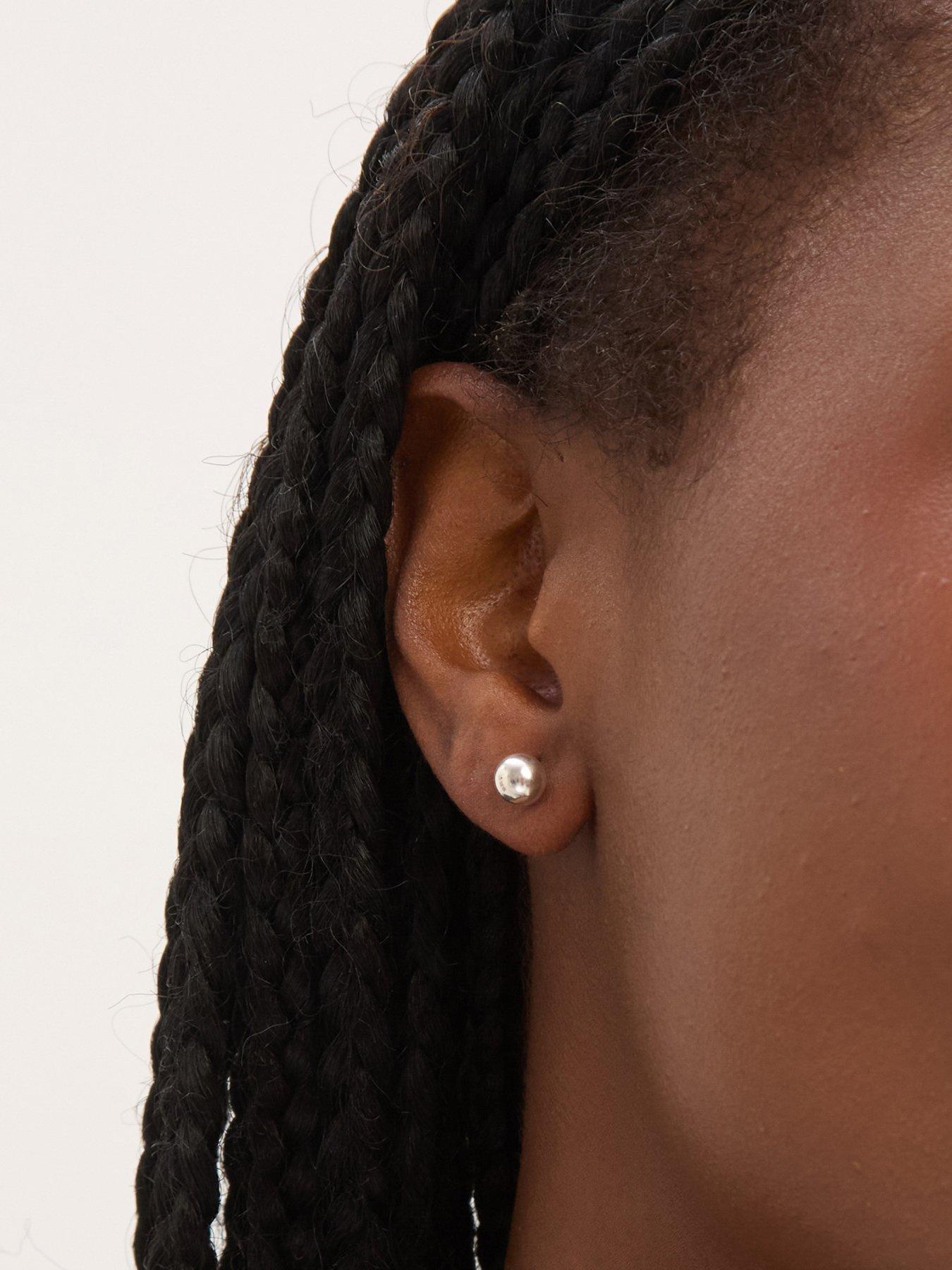 Image 2 of 3 of Simply Silver 925 Sterling Silver 6mm Polished Ball Stud Earrings