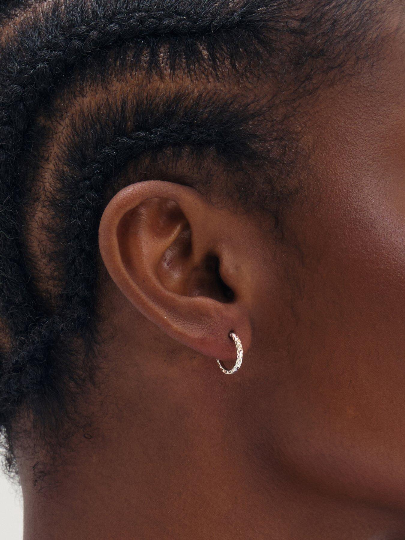 Image 2 of 3 of Simply Silver Simply Silver 925 Sterling Silver Simply Silver Mini Diamond Cut Hoops