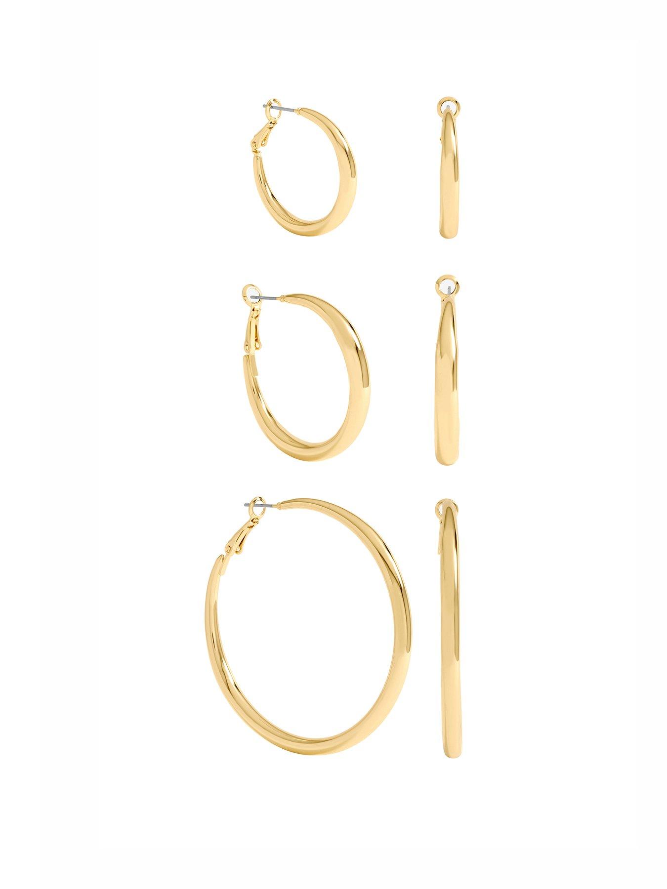 Image 1 of 3 of Mood Gold Plated Polished Hoop Multipack