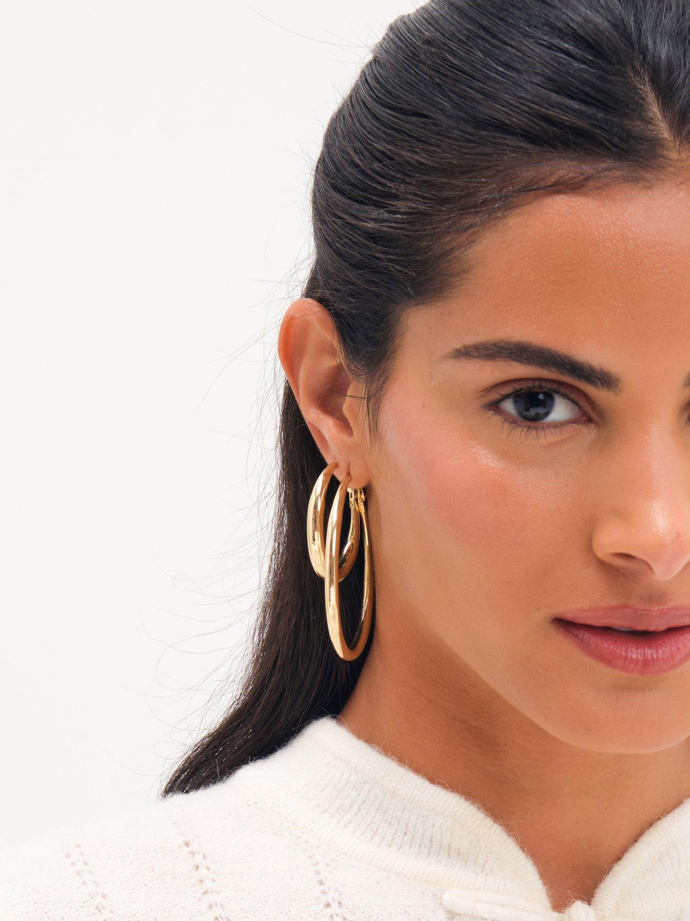 Image 3 of 3 of Mood Gold Plated Polished Hoop Multipack