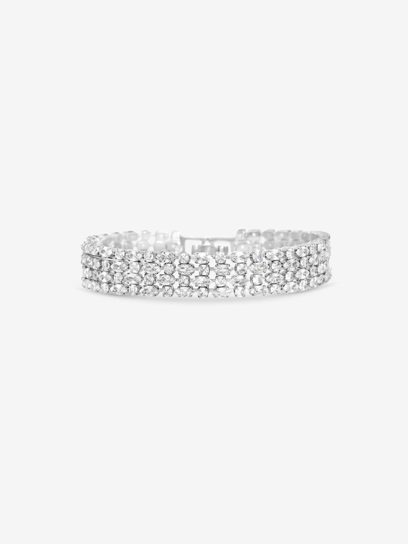 Image 2 of 2 of Jon Richard Cubic Zirconia Multi Row Bracelet