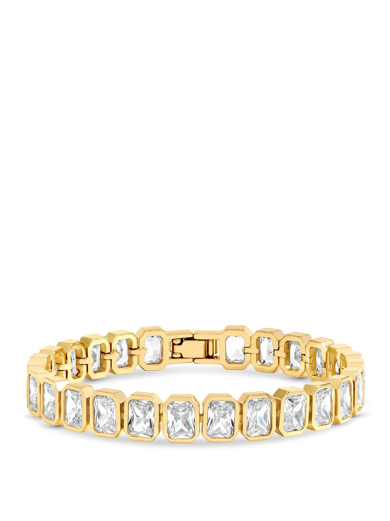 Image 1 of 3 of Jon Richard Gold Plated Crystal Bracelet