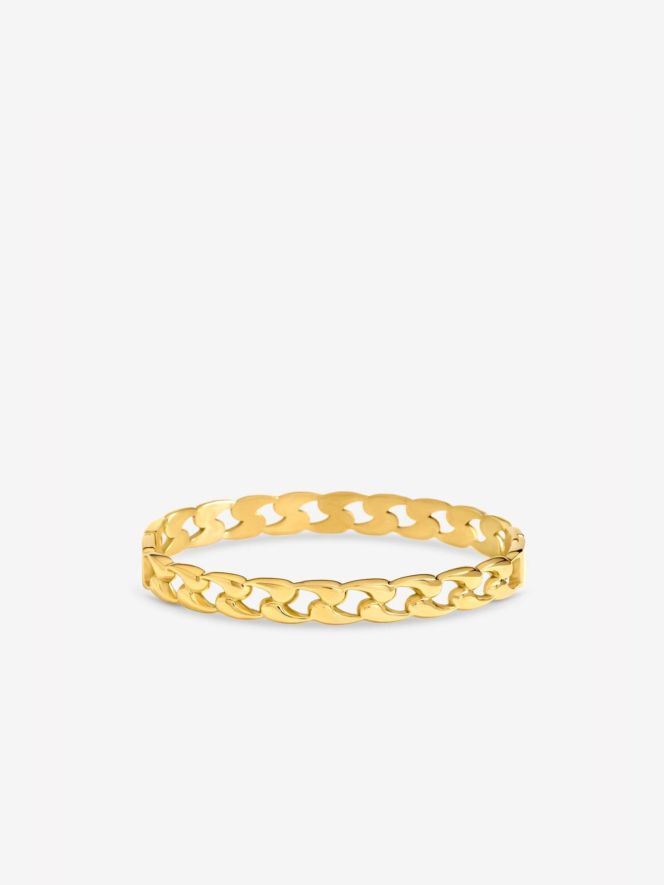 Image 2 of 3 of Jon Richard Silver Plated Chain Stainless Steel Bangle