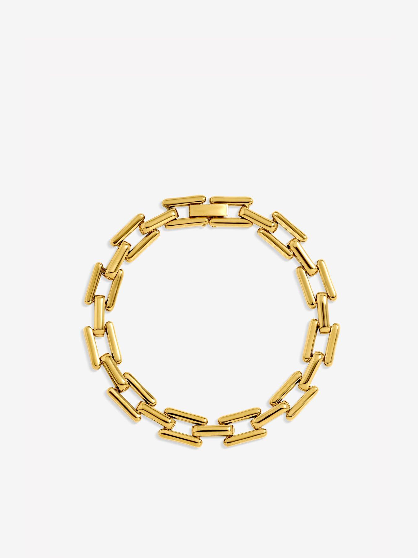 Image 2 of 3 of Jon Richard Gold Plated Link Stainless Steel Bracelet