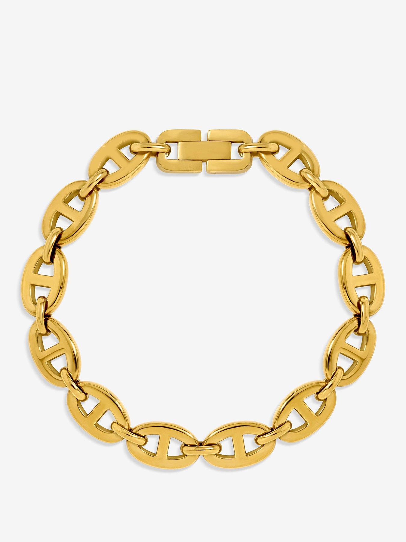 Jon Richard Gold Plated Mariner Link Stainless Steel Bracelet