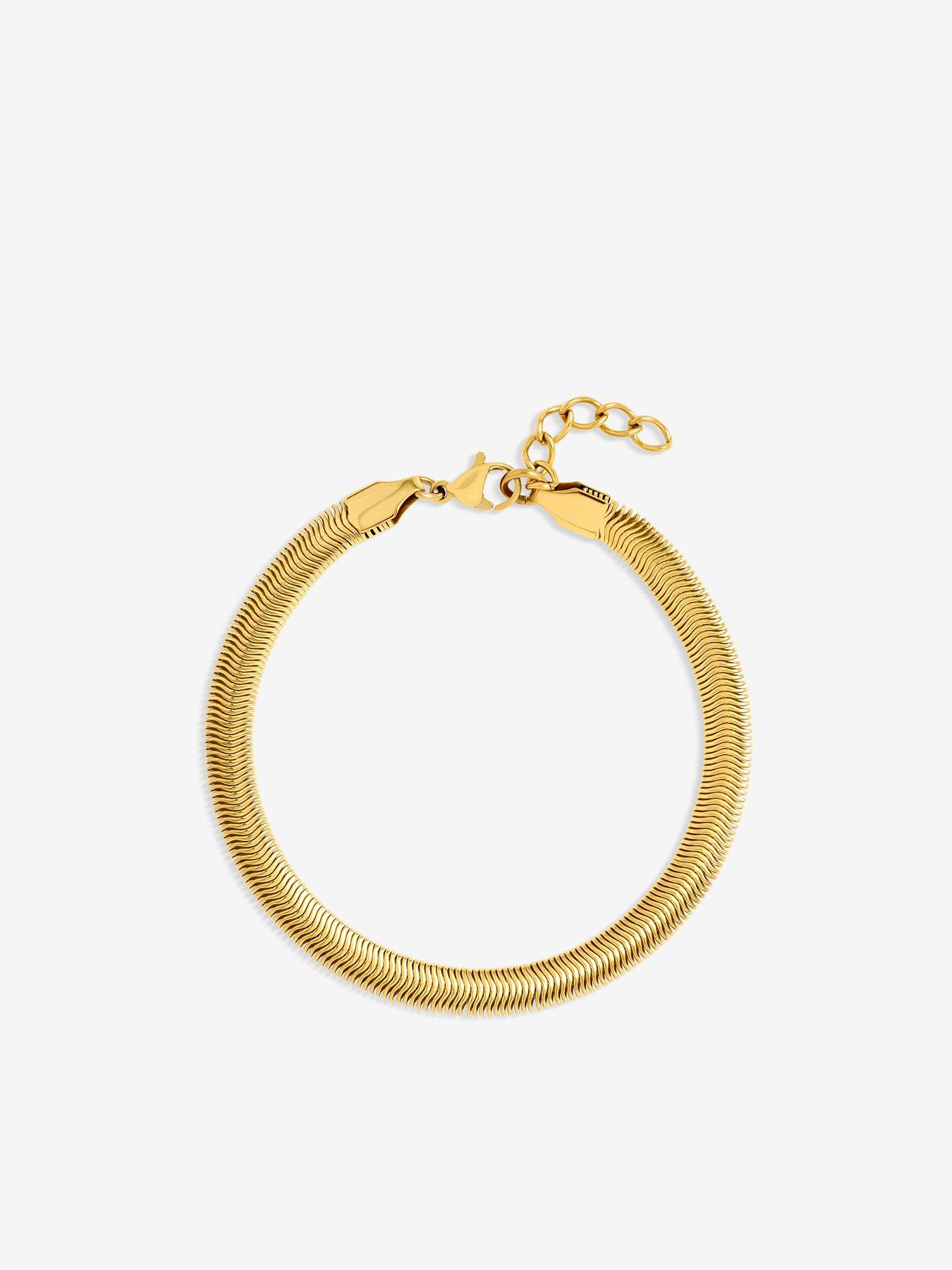 Image 2 of 3 of Jon Richard Gold Plated Snake Chain Stainless Steel Bracelet