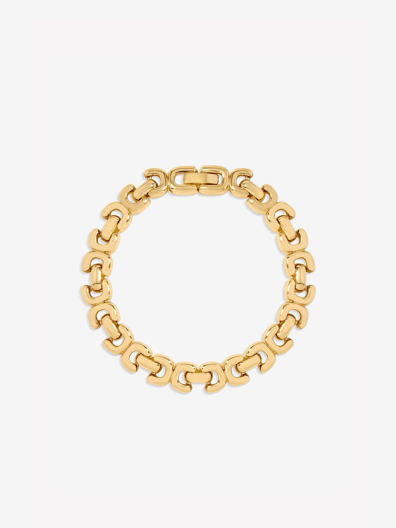 Image 2 of 2 of Jon Richard Gold Plated Kiss Link Bracelet