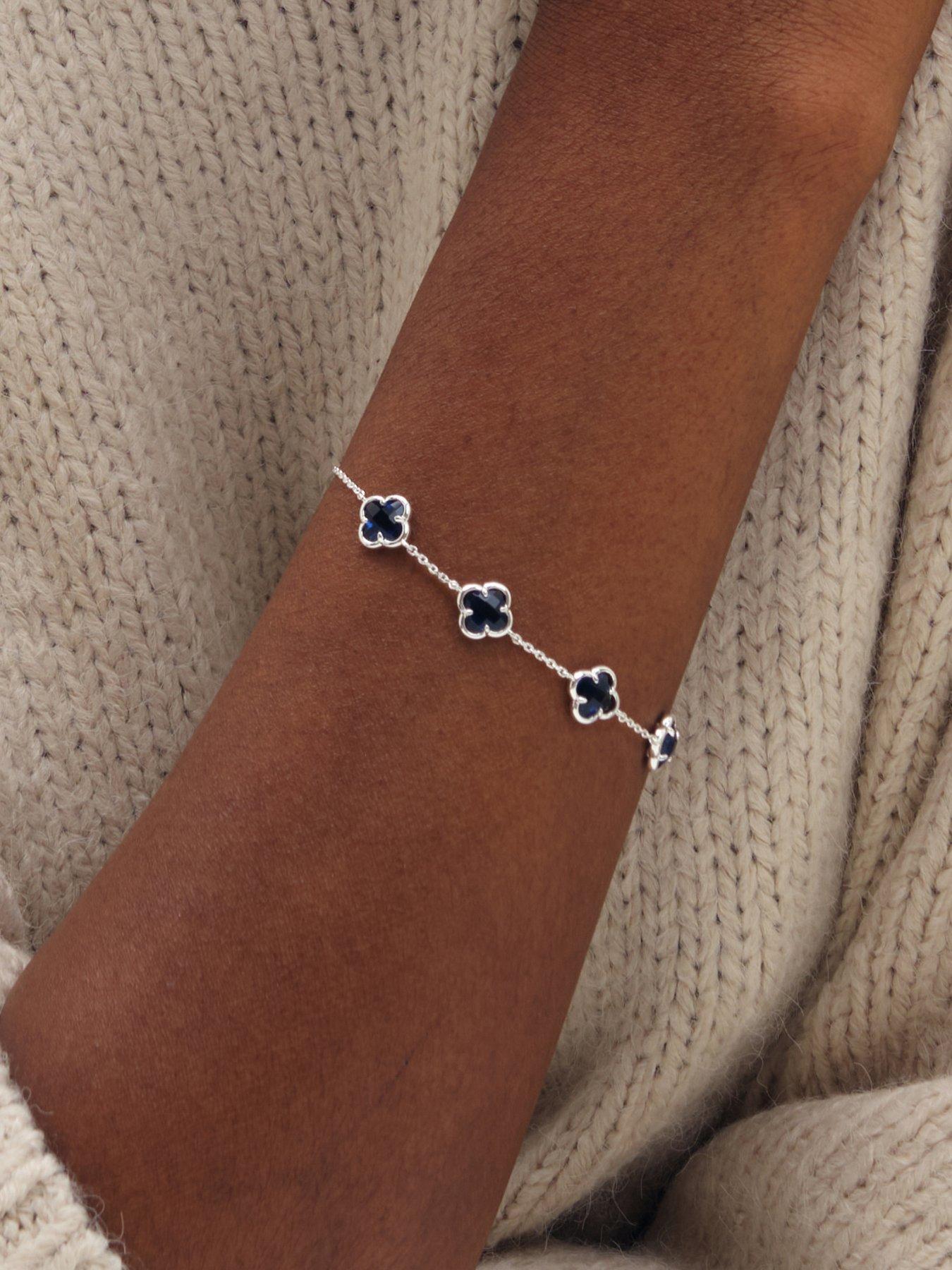 Image 2 of 3 of Inicio Sapphire Clover Bracelet