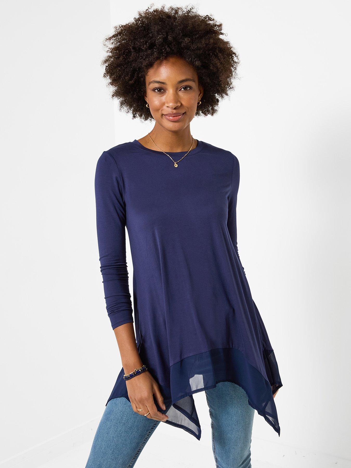 Joe Browns Matilda Jersey Tunic Top With Chiffon Trim