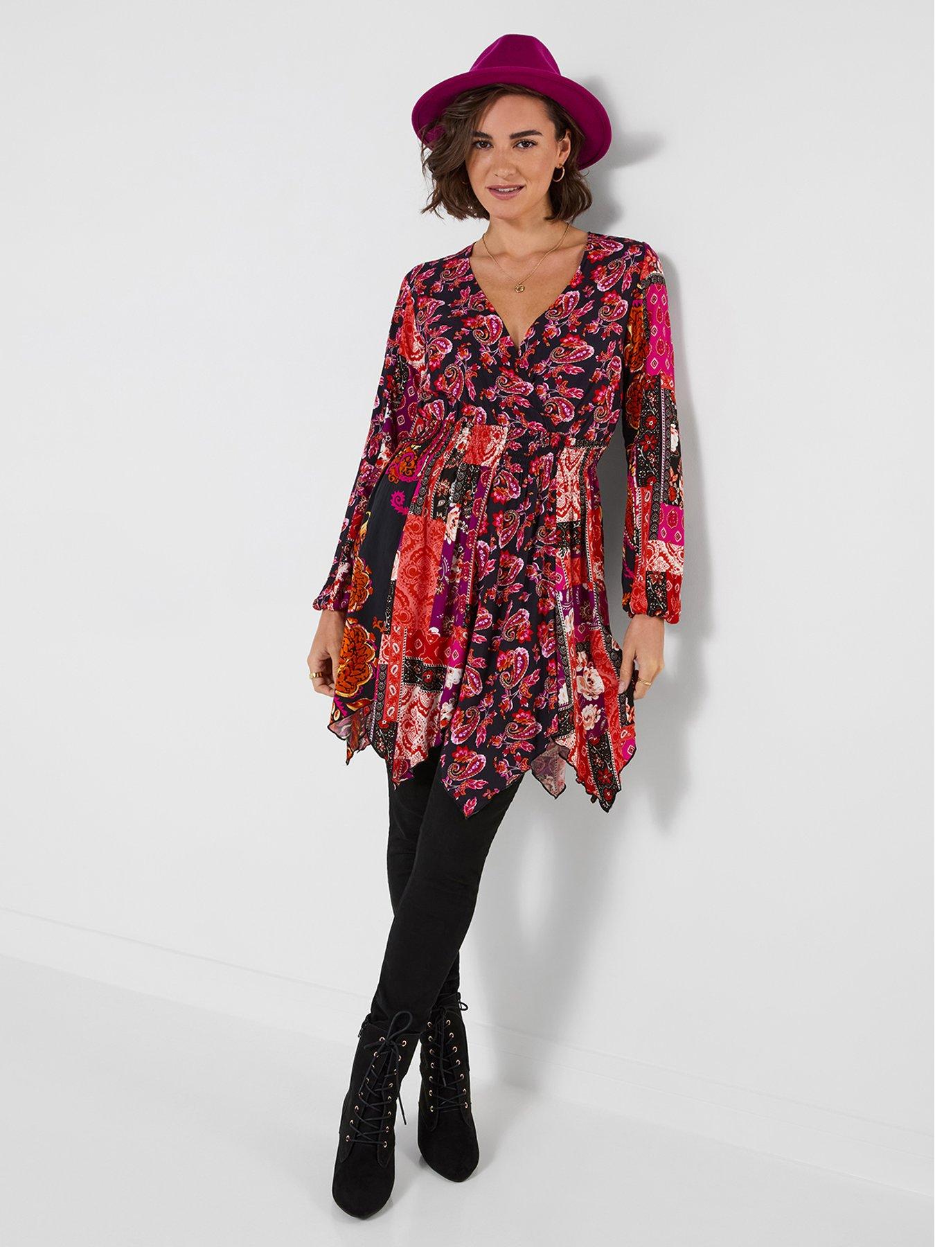 Image 3 of 5 of Joe Browns Paisley Print Asymmetric Tunic Top