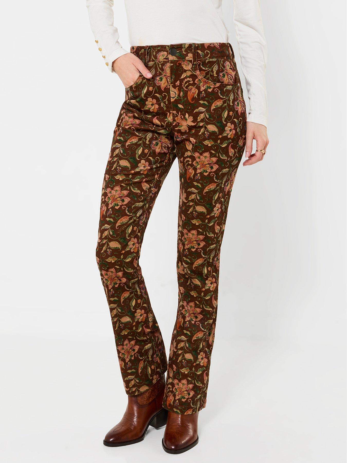 Image 1 of 5 of Joe Browns Bella Printed Cord Trousers