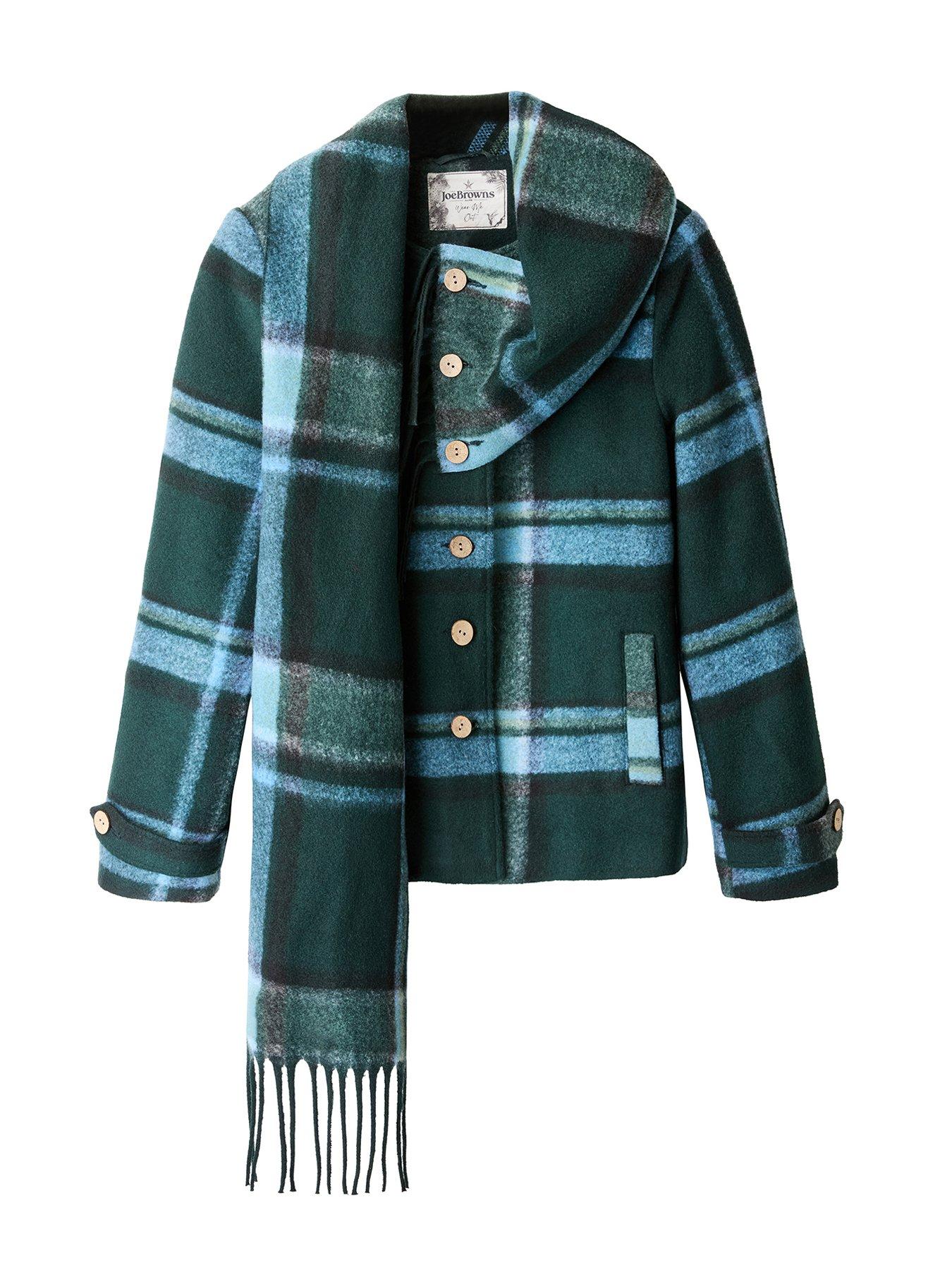 Image 5 of 6 of Joe Browns Willow Check Jacket With Detachable Scarf