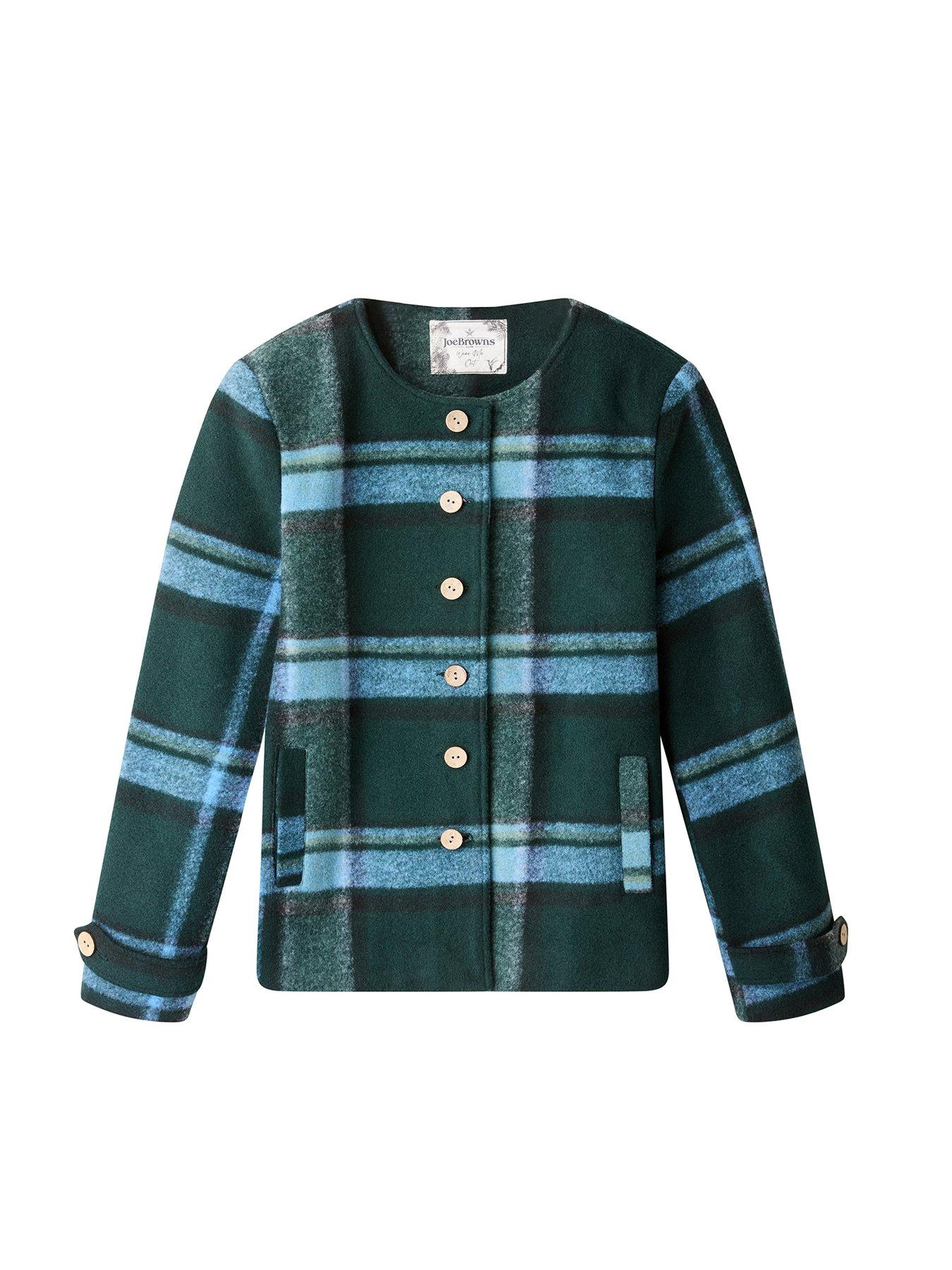 Image 6 of 6 of Joe Browns Willow Check Jacket With Detachable Scarf