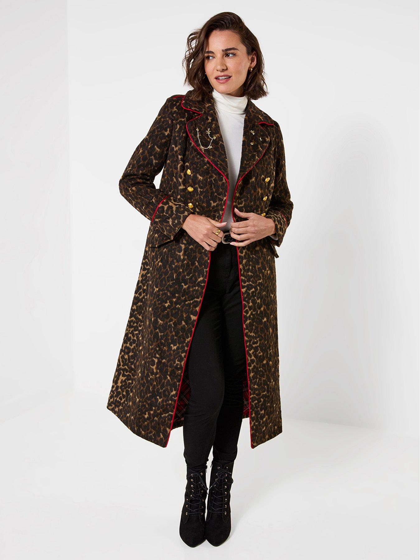 Image 3 of 7 of Joe Browns Make A Statement Long Leopard Coat