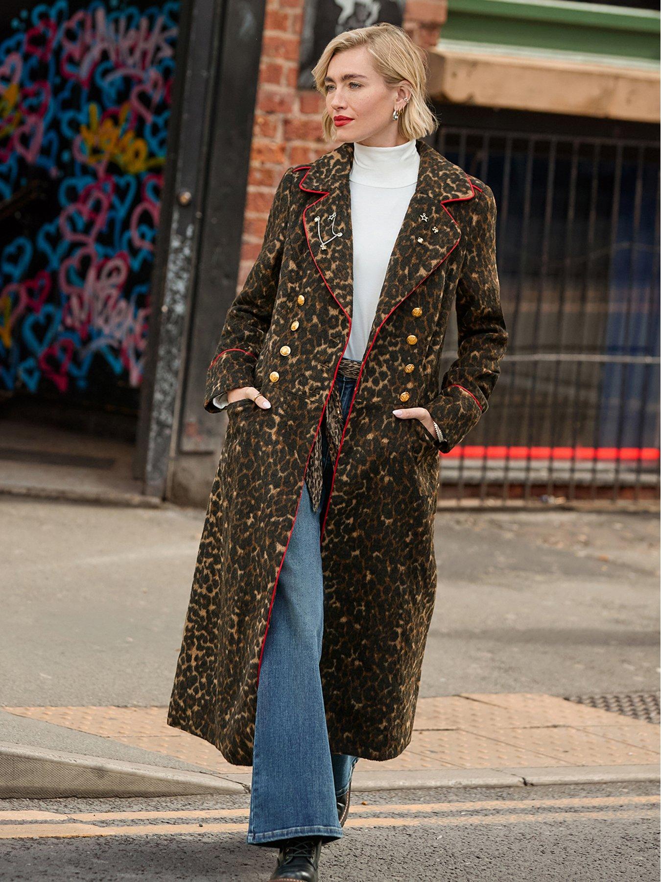 Image 5 of 7 of Joe Browns Make A Statement Long Leopard Coat