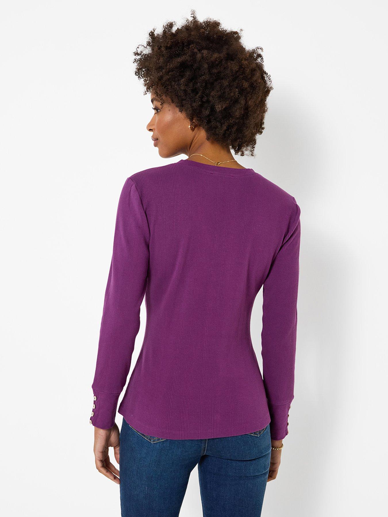 Image 2 of 5 of Joe Browns Floral Embroidered Jersey Henley Top