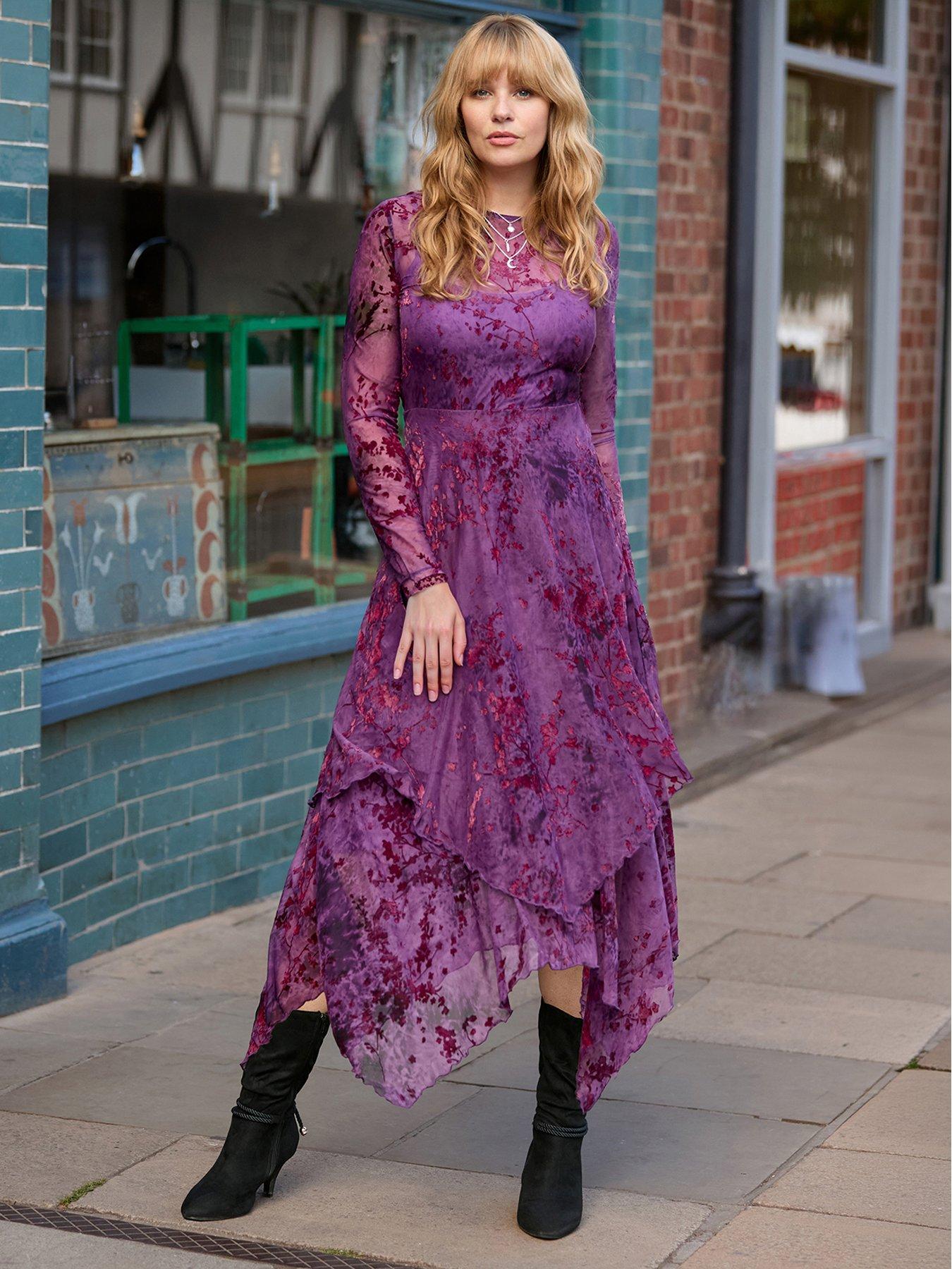Joe Browns Fabulous Flocked Maxi Dress