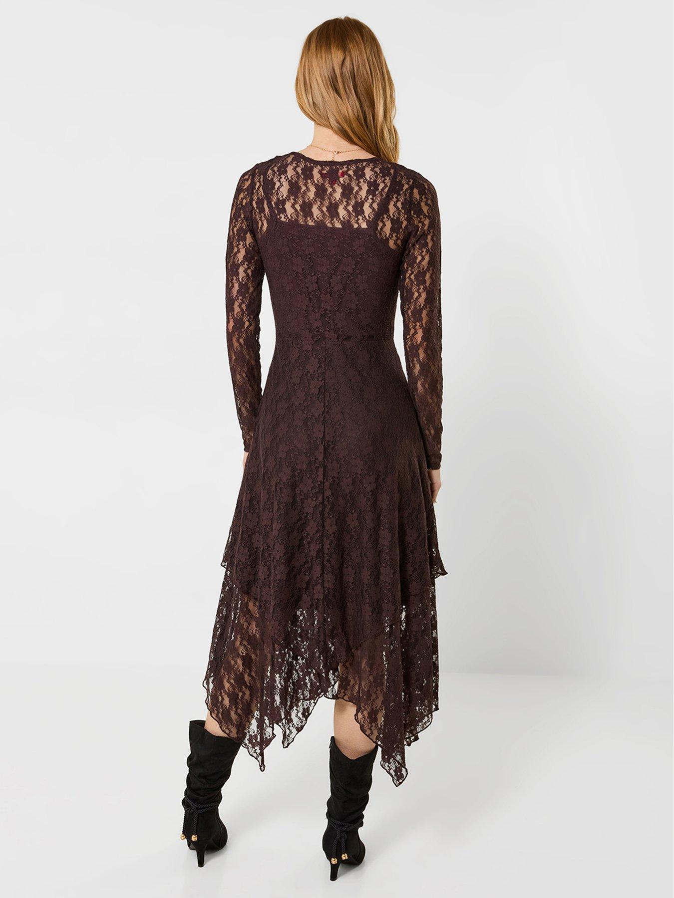 Image 2 of 7 of Joe Browns Bella Long Sleeve Lace Maxi Dress