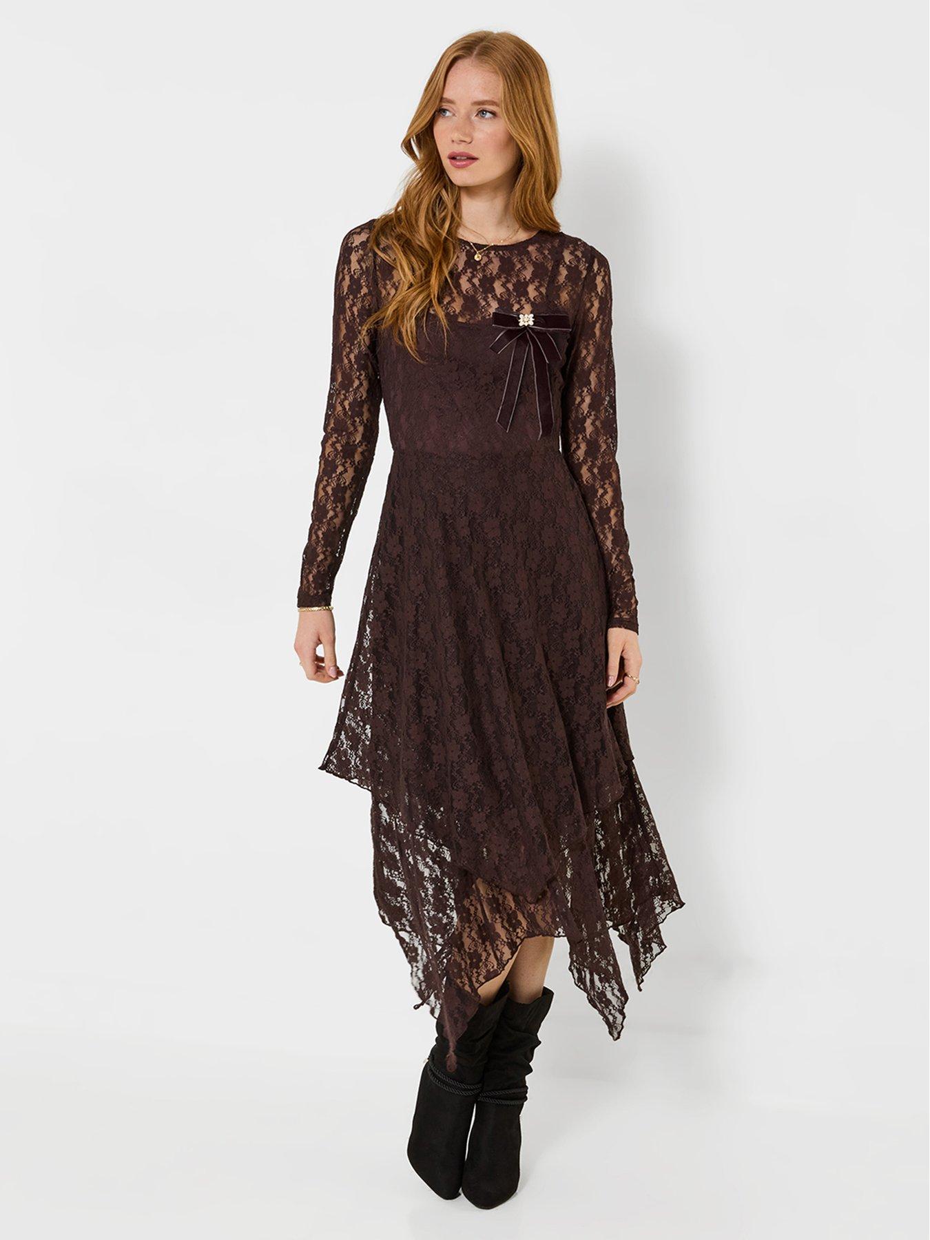 Image 4 of 7 of Joe Browns Bella Long Sleeve Lace Maxi Dress