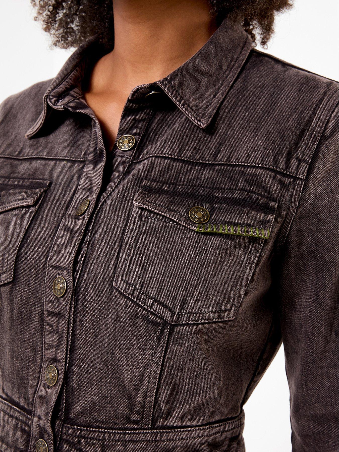 Image 4 of 7 of Joe Browns Chrissie Check Layered Denim Mini Dress