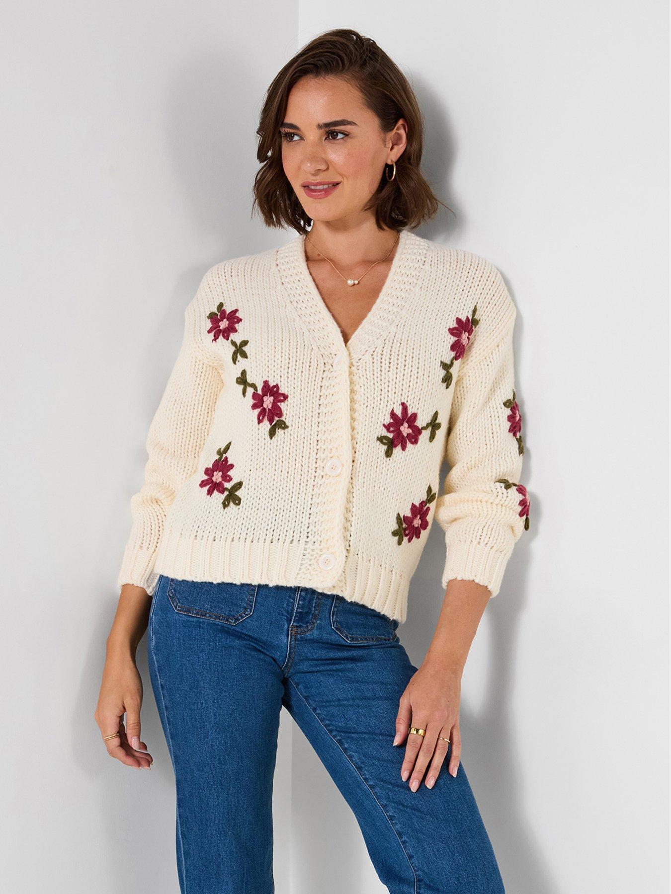 Joe Browns Fabulous Floral Embroidered Cardigan