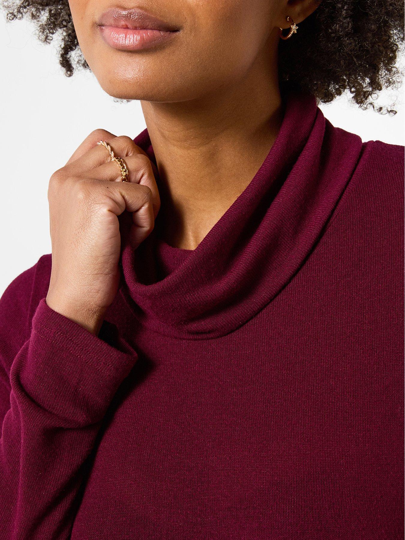 Image 4 of 6 of Joe Browns Turtle Neck Jersey Tunic Top With Asymmetric Hem