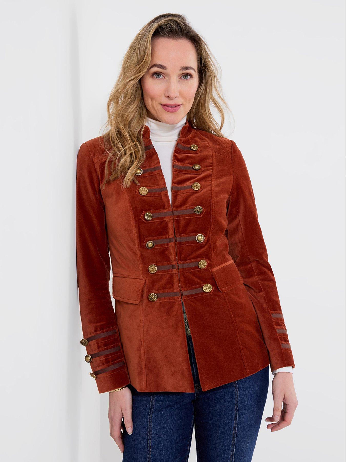 Joe Browns Amber Moleskin Military Jacket