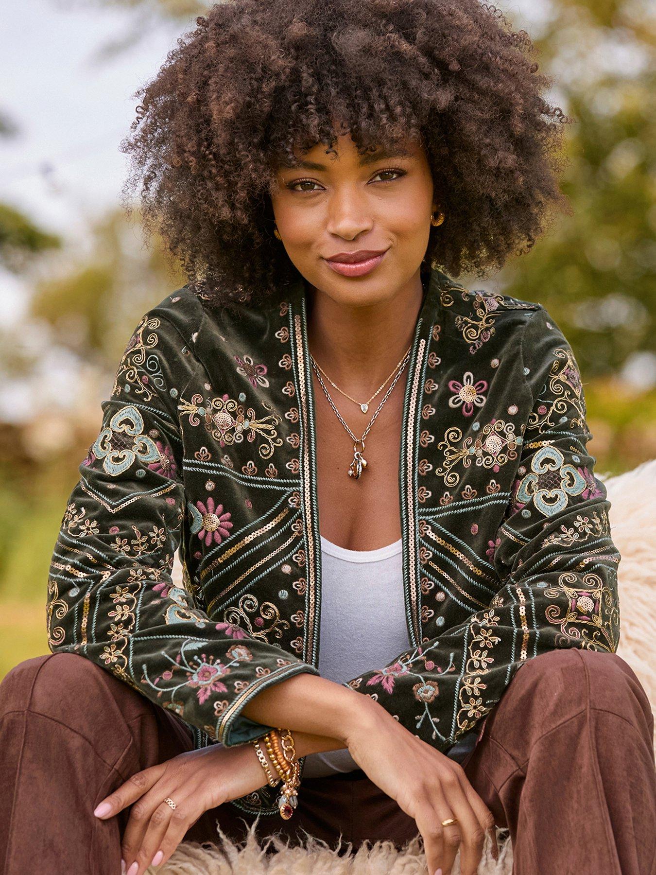 Image 5 of 7 of Joe Browns Bella Boutique Embroidered Edge To Edge Jacket