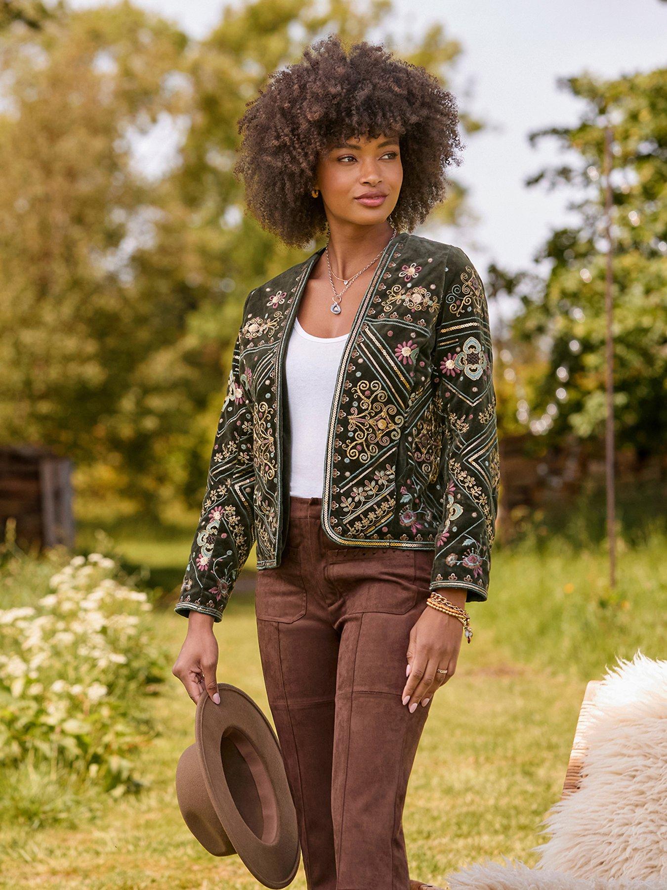 Image 6 of 7 of Joe Browns Bella Boutique Embroidered Edge To Edge Jacket