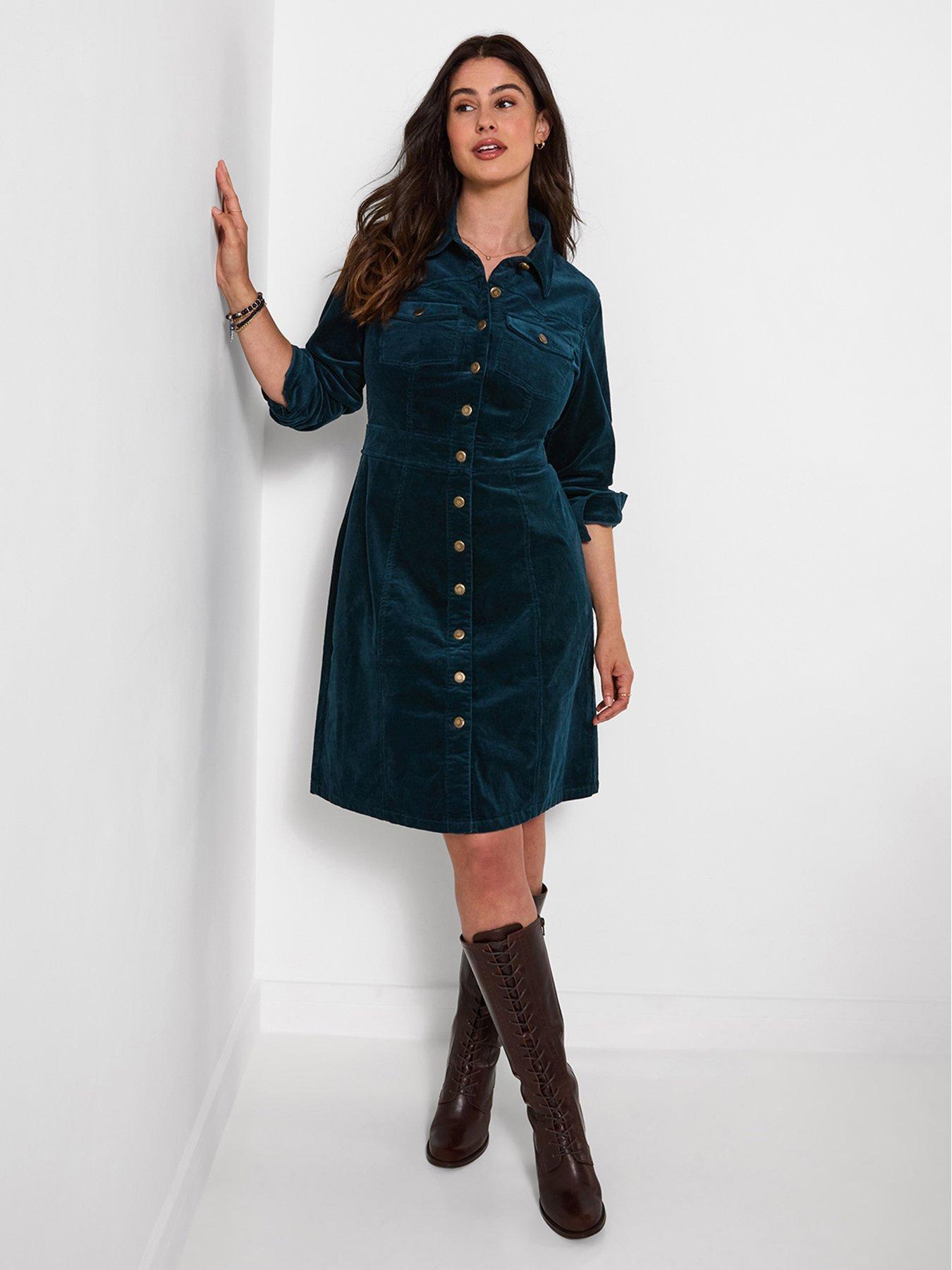 Joe Browns Lucy Button Through Cord Dress