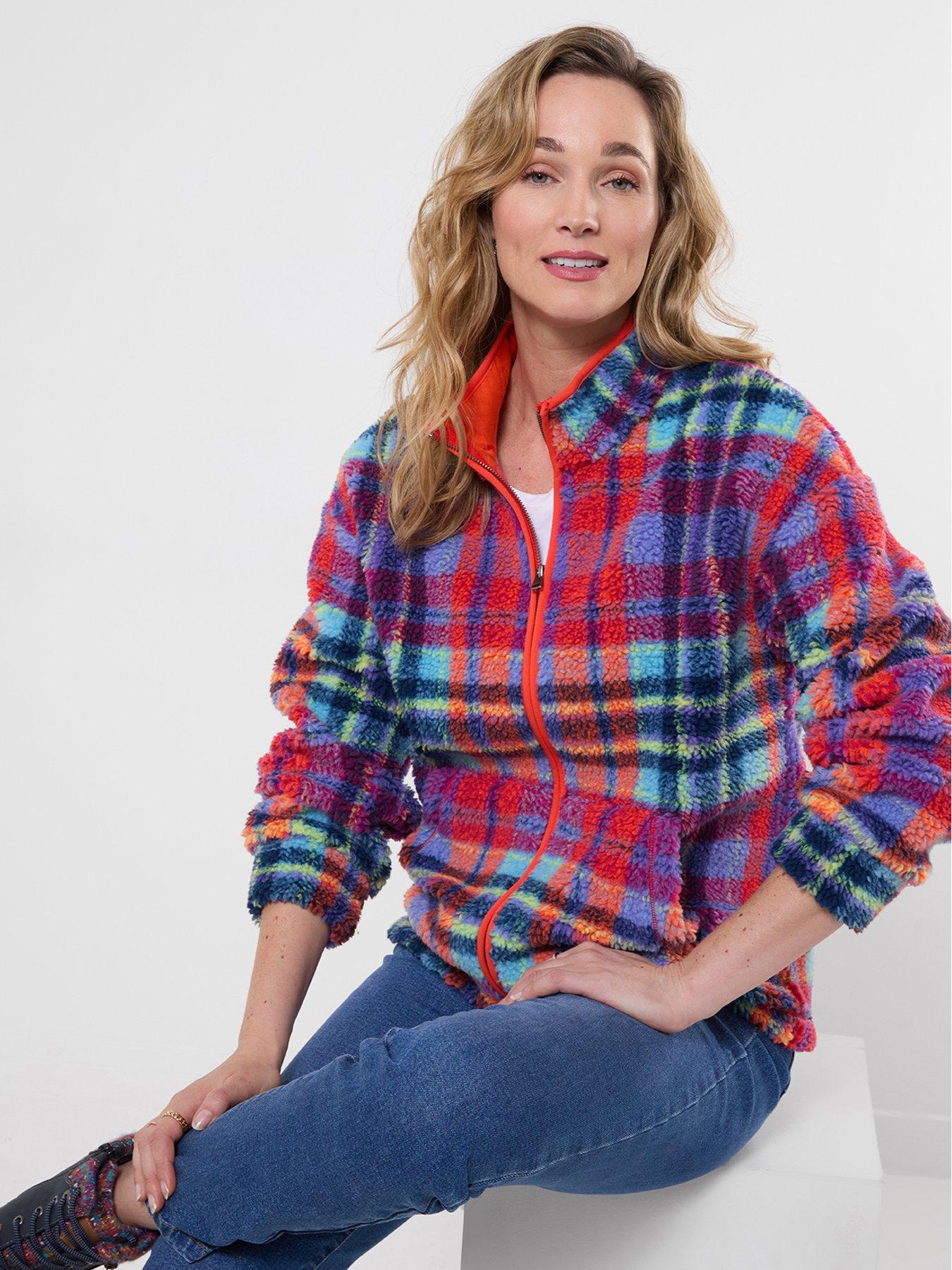 Joe Browns Harriet Checked Zip Through Fleece