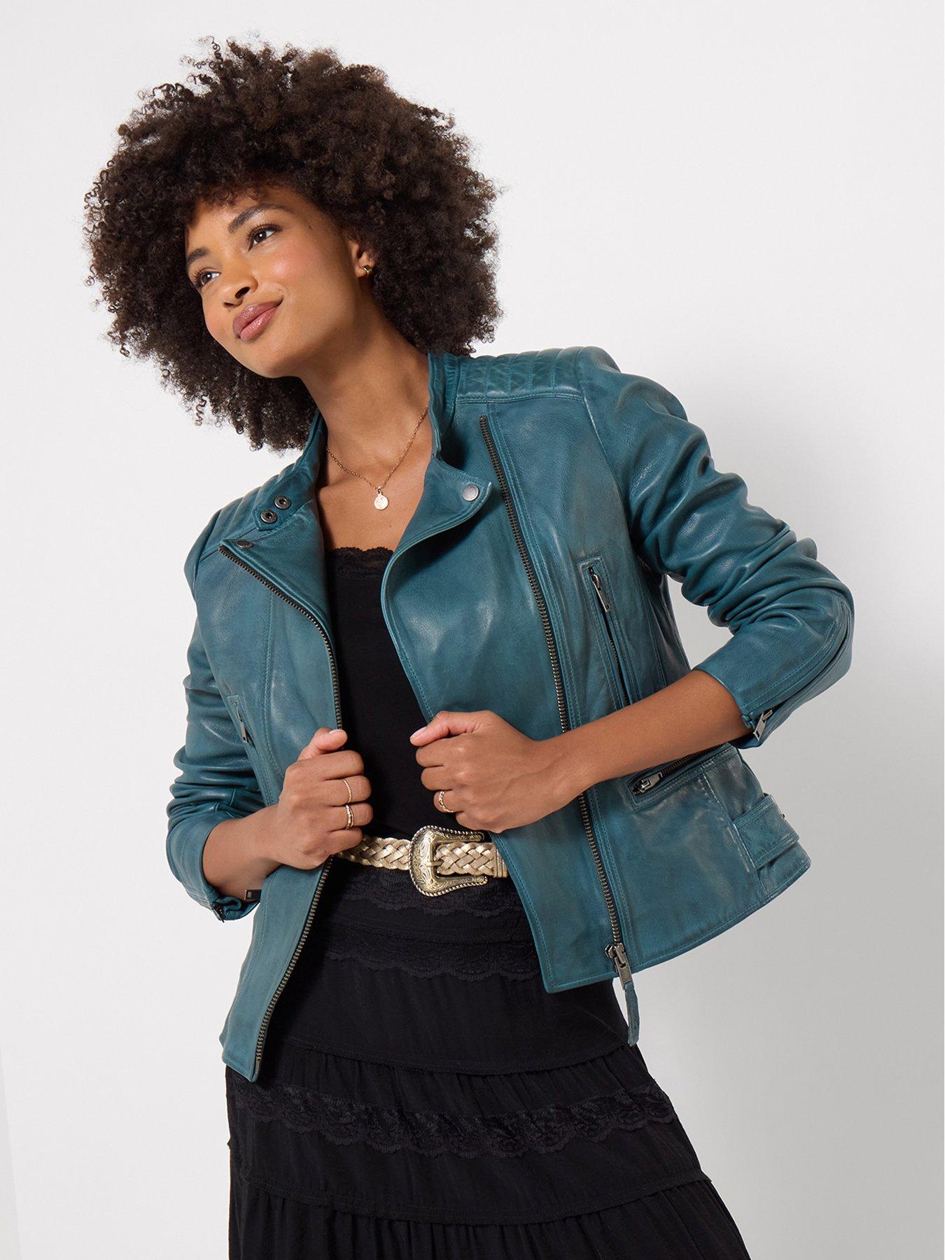 Image 5 of 7 of Joe Browns Elysia Collarless Leather Jacket
