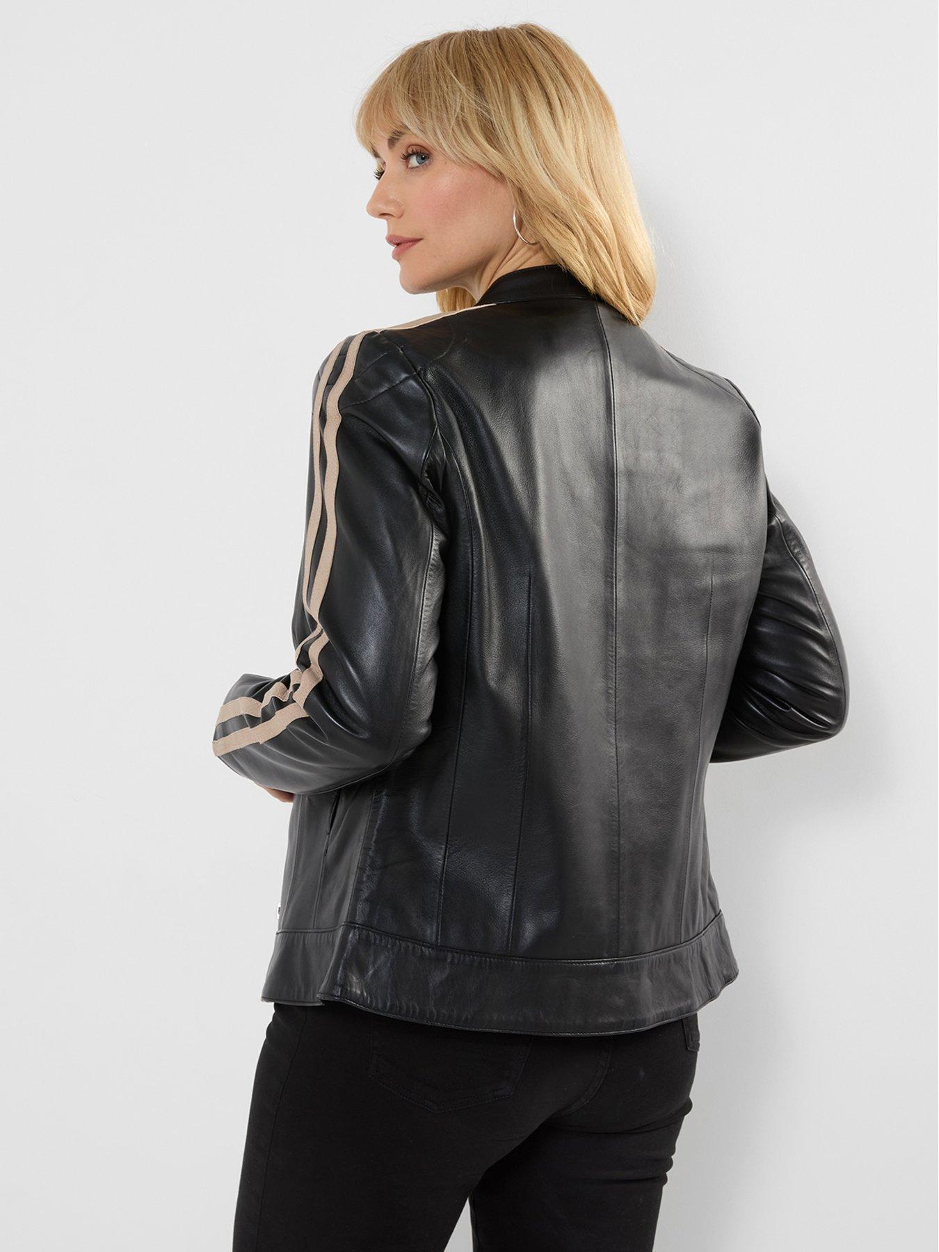Image 2 of 5 of Joe Browns Iris Side Striped Leather Jacket