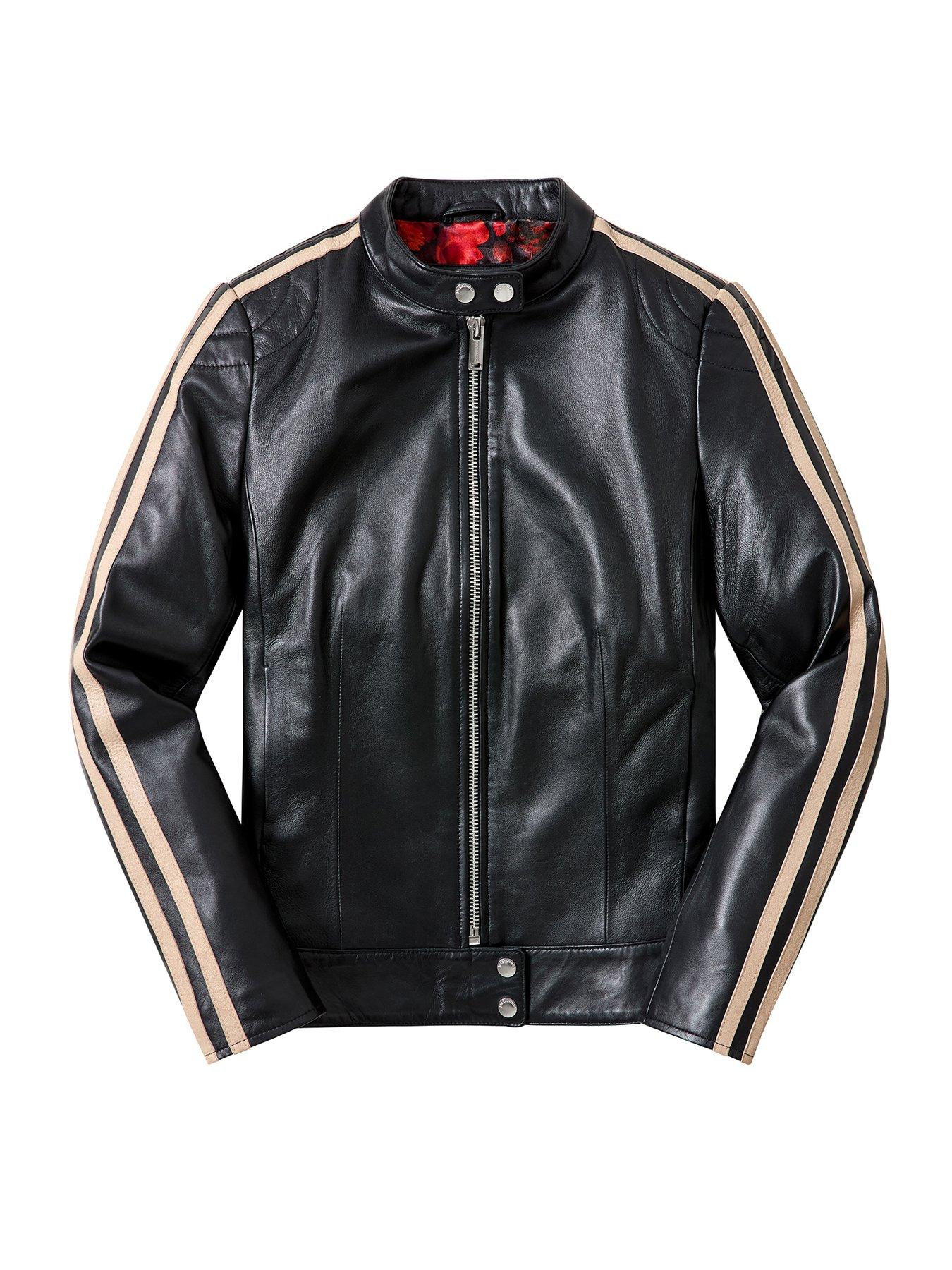 Image 5 of 5 of Joe Browns Iris Side Striped Leather Jacket