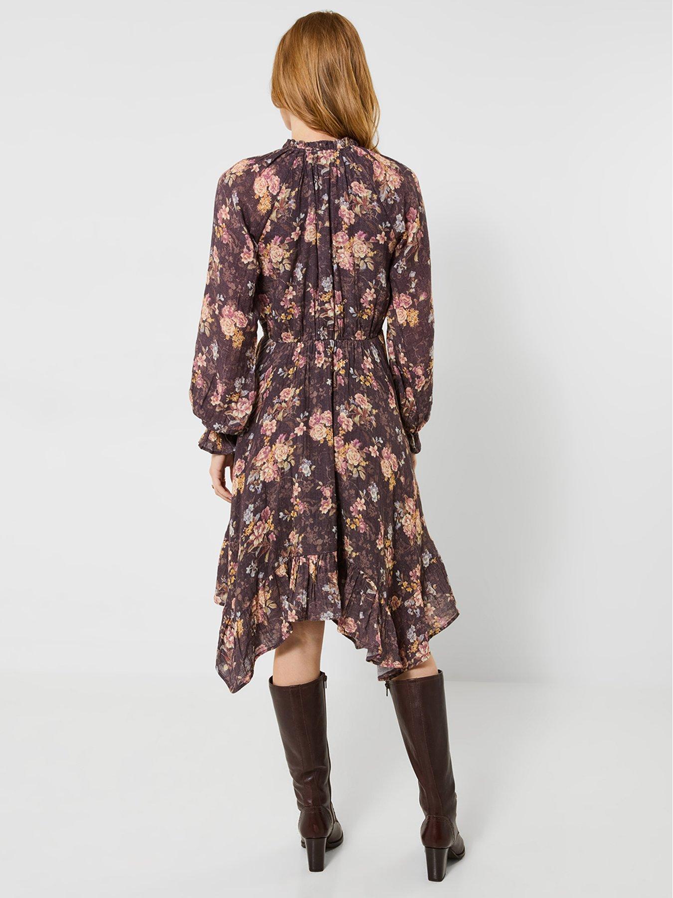Image 2 of 5 of Joe Browns Antique Florals Dippy Hem Midi Dress