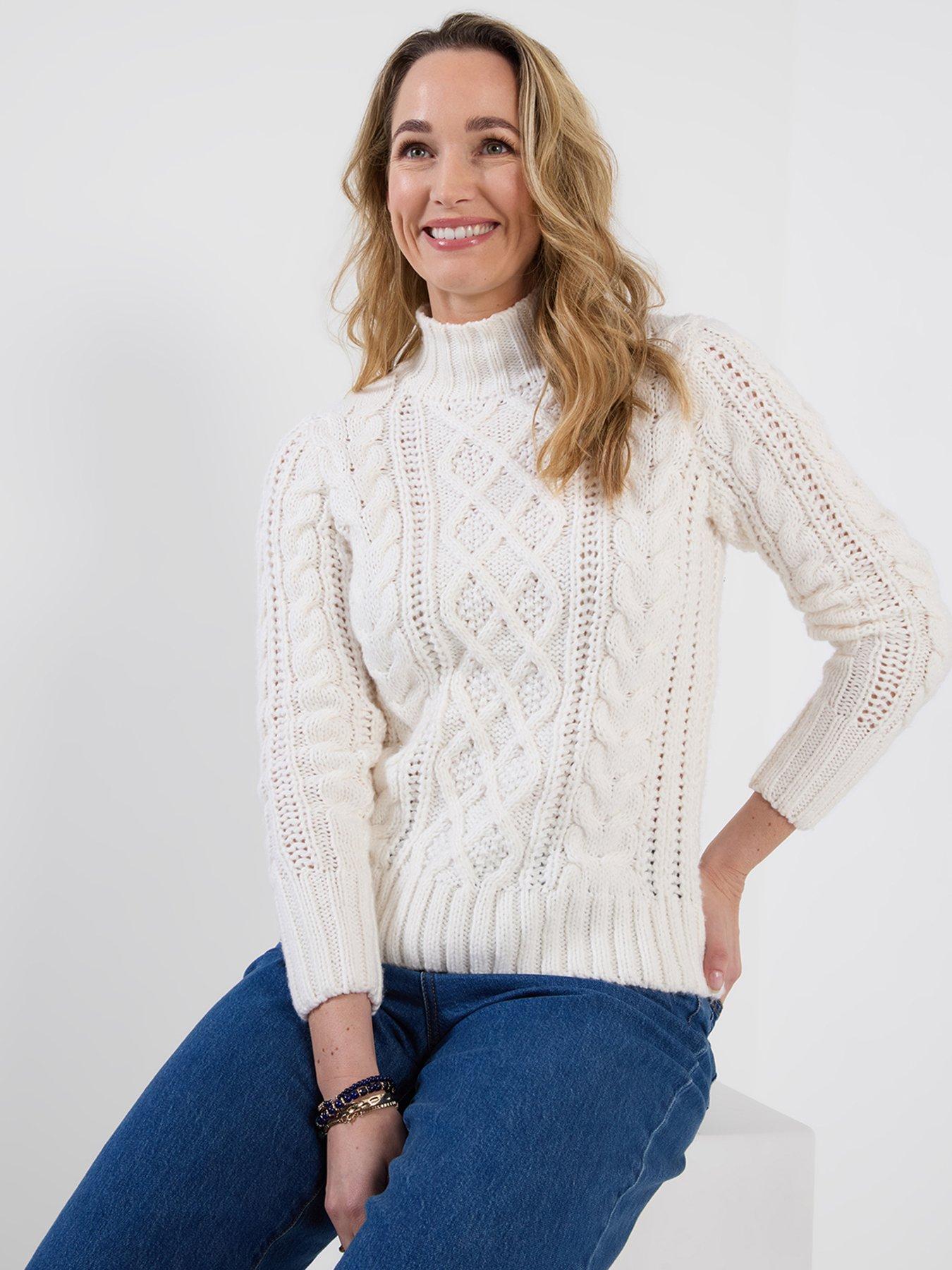 Joe Browns Cosy Cable Knit High Neck Jumper