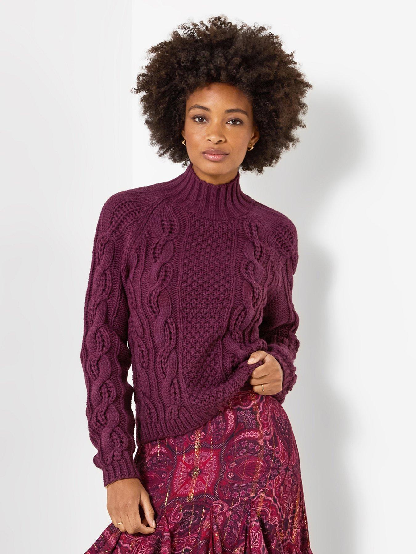 Joe Browns Freya Cable Knit High Neck Jumper